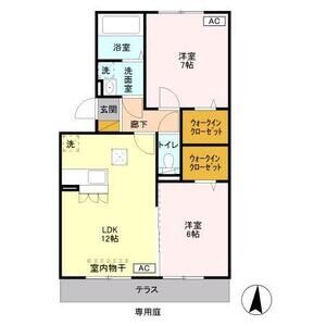 エクセル梨香103号室 間取