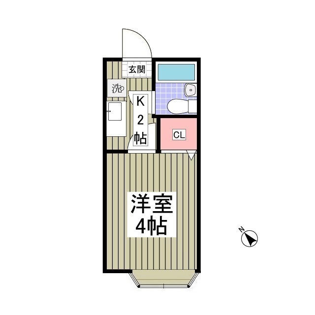 ジョイフル松戸205号室 間取