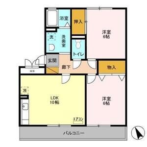 メゾンドォ渕谷　ABB301号室 間取
