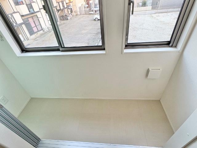 エルアージュ205号室 ベランダ