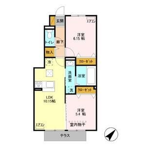 カーサマレ106号室 間取