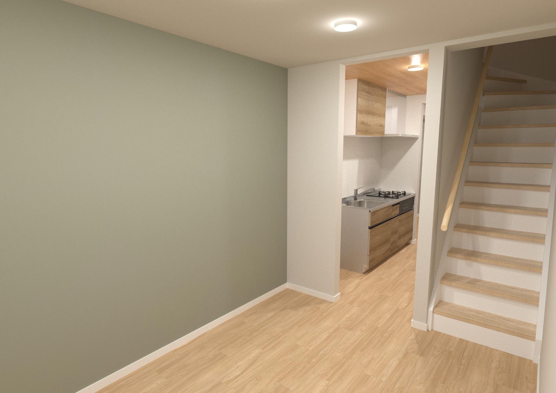 MOK-TERRACE　AOI 大きな窓で明るい、2階リビング