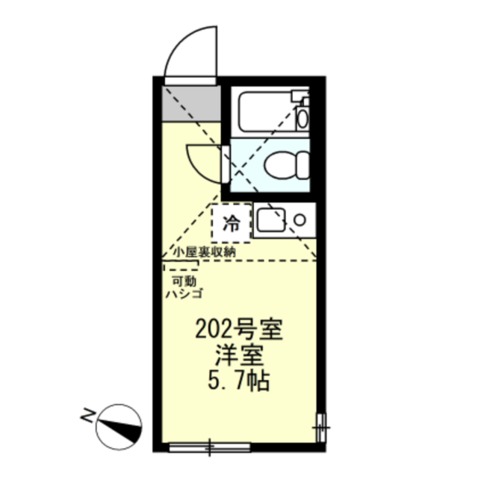 ユナイト藤棚グレイシアの杜202号室 間取
