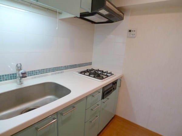 アルカンシエル横浜山下公園 システムキッチン（2口ガスコンロ・グリル付）