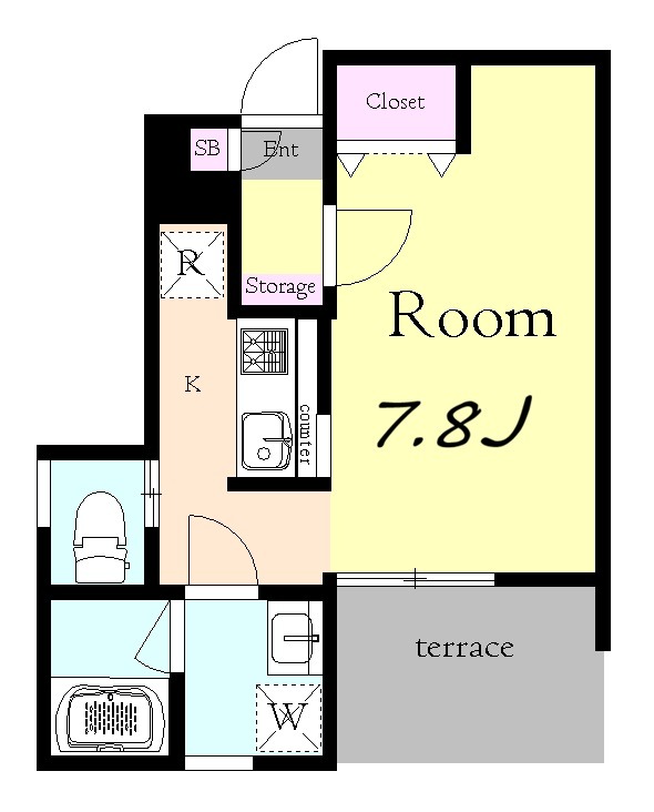 （仮称）イルヴィアーレ成増ヒルズC棟1階 間取