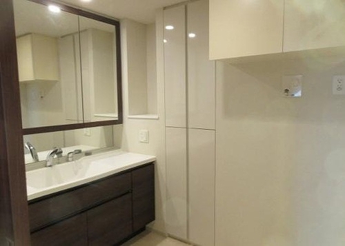 プラウドタワー武蔵浦和レジデンス ミラーキャビネット付洗面台　※2026.1撮影