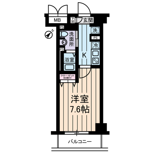 バージュアル浦和イースト0303号室 間取