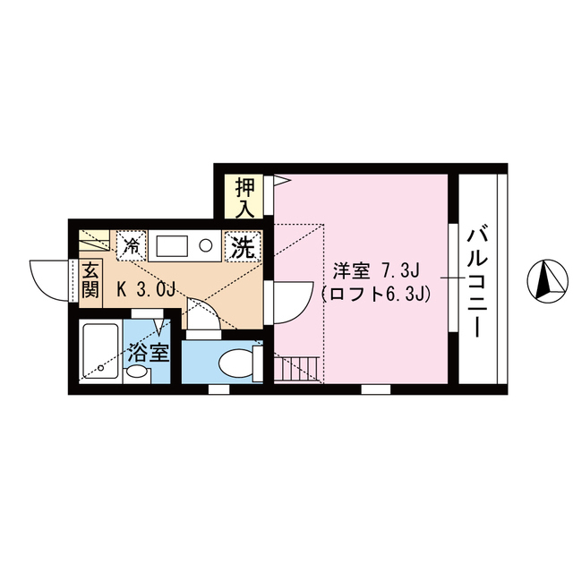 リバーサイド北千住103号室 間取