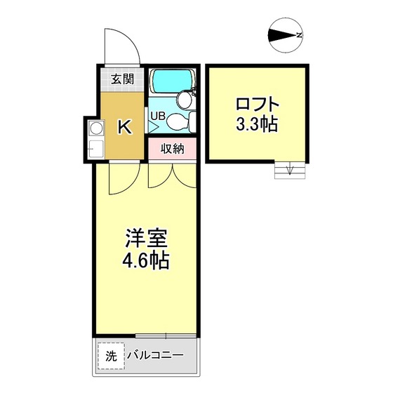 ソリテア綱島207号室 間取