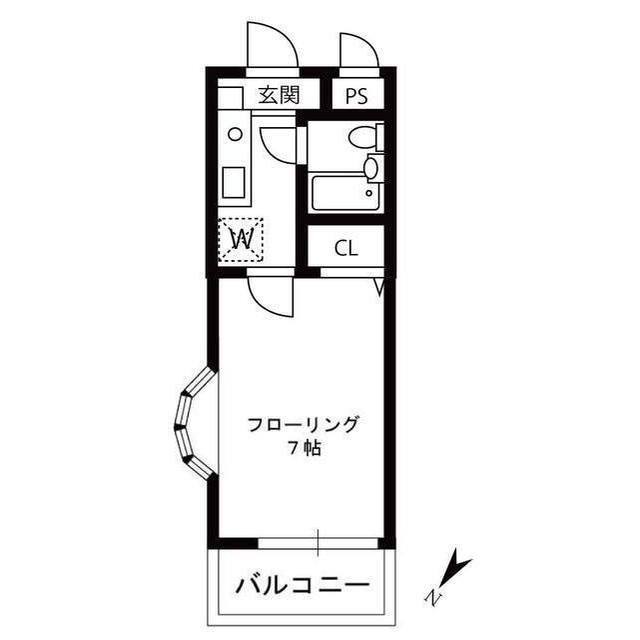 エクレール砧404号室 間取