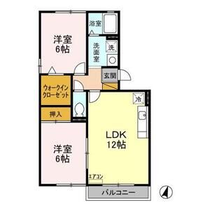 シルヴァンヒルズ302号室 間取