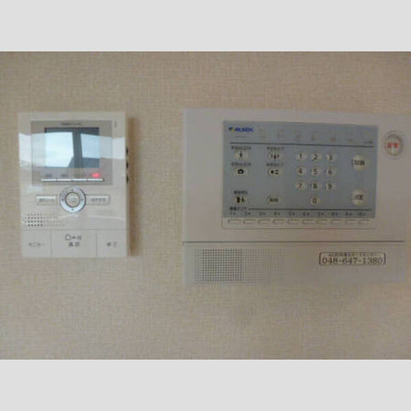 スカイブルー　A202号室 TVインターホン、アルソックホームセキュリティ