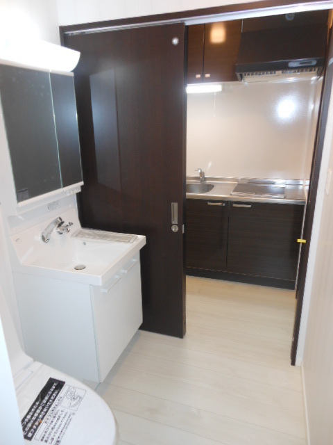 ル・エスト・フォンテーヌ0205号室 洗面所からキッチン