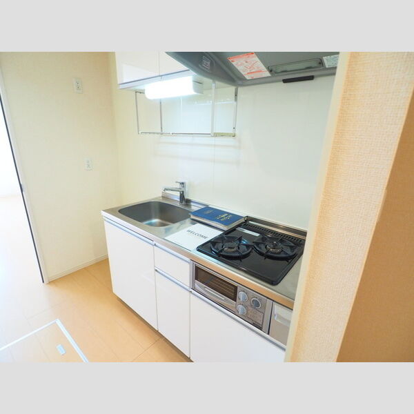 アクシス106号室 システムキッチン(2口コンロ)