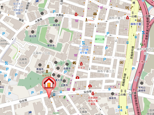 レジディア麻布十番Ⅱ2階 null