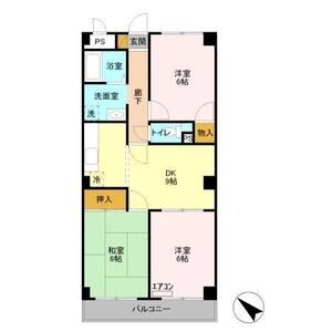 ファミール行徳207号室 間取