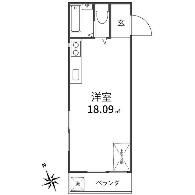 ステューディオ松原2階 間取り図