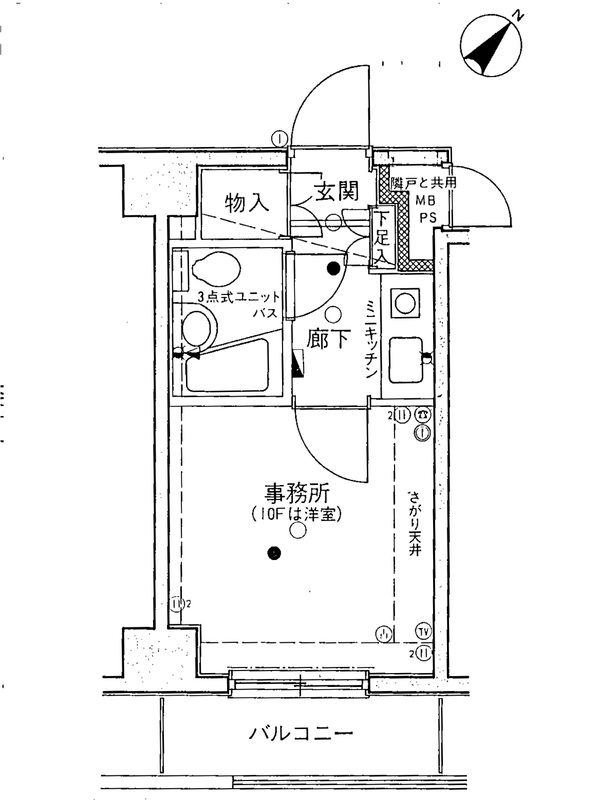 クリオ横浜平沼壱番館3階 間取