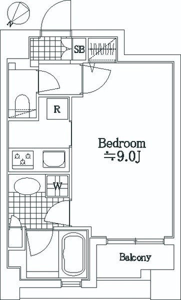 デュオ・スカーラ常盤台1004号室 間取