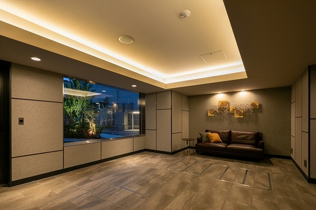 ザ・パークハビオ大森町 エレベータホール2025年4月撮影