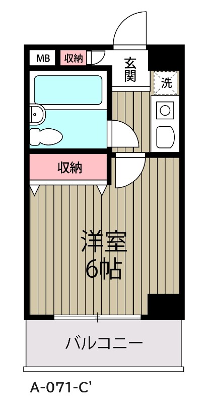 ローズガーデンＡ７１番館(A-071)1階 間取