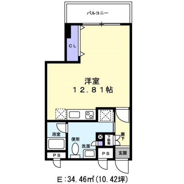 Ｃａｓａ．ａｖｉｒｉｏ0302号室 間取