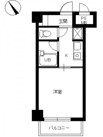 スカイコート新宿第８102号室 間取