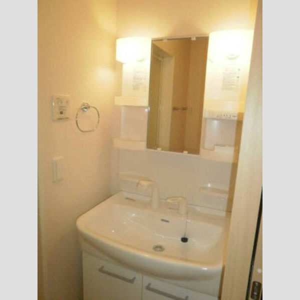 ボヌール203号室 洗髪洗面化粧台(洗面用品が多く置けます)