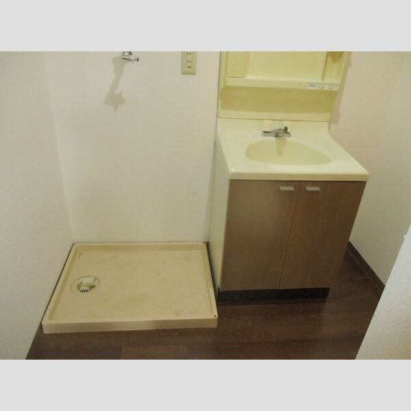 ホープシティ　B 洗面台、室内洗濯機置場