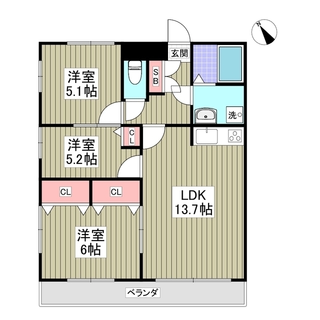 TSKマンション103号室 間取