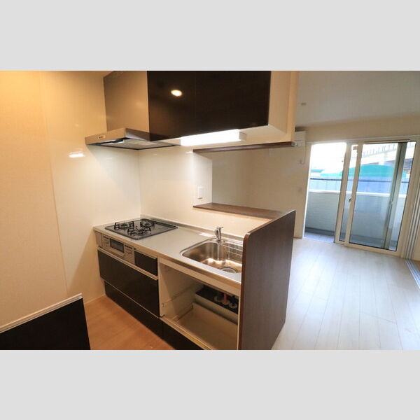 Regulus (レグルス)　B棟202号室 対面キッチン(3口コンロ)