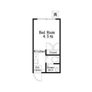 メゾンドマジョレ106号室 間取