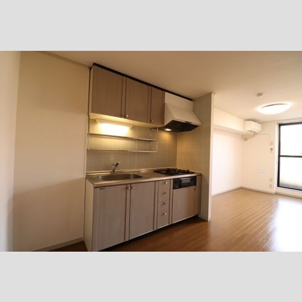 エーデルワイス205号室 三口ガスコンログリル付システムキッチン