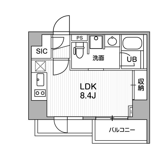 シーズンフラッツ大井町4階 間取