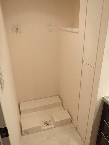 ザ・パークハウス晴海タワーズクロノレジデンス 室内洗濯機置場　※2017年11月撮影の写真