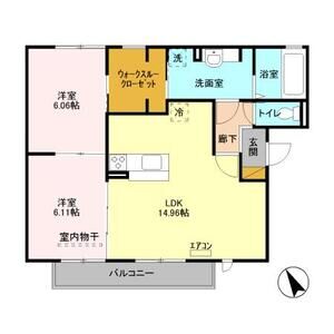 ヴィレッジ グリニッジ　Ⅲ202号室 間取