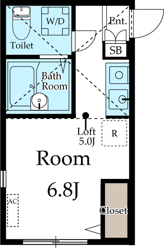 グレイス大口1階 間取