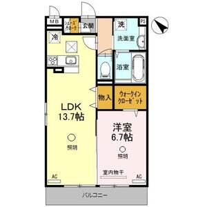 グレイス東大宮103号室 間取