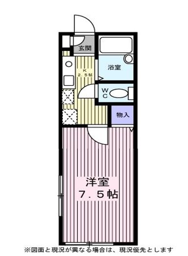 おりーぶ妙蓮寺Ａ棟0202号室 間取