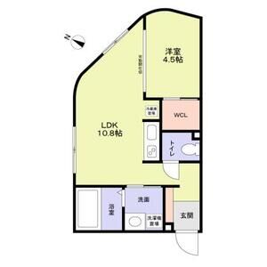 P_2　fussa201号室 間取