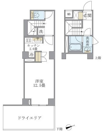 Ｂｒｉｌｌｉａ　ｉｓｔ　北沢2階 間取