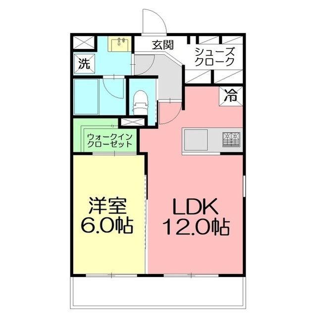 Ｒｅｇａｌｏ201号室 間取