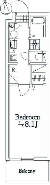 プレール・ドゥーク東京ＮＯＲＴＨ203号室 間取