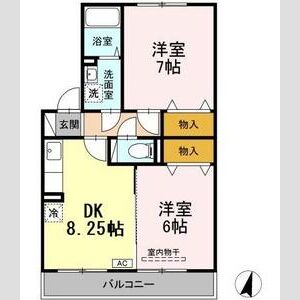 ポラリス　B棟203号室 間取