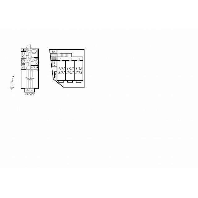 アムール SKR102号室 外観