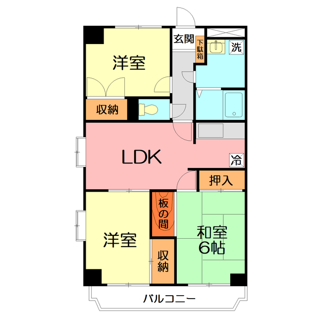 ＵＮＯ　ＰＡＬＡＣＥ105号室 間取