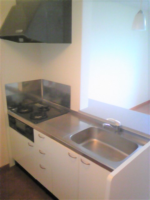 レオパレスリヴェールⅠ ガスコンロ3口グリル付き