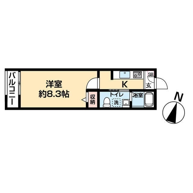 MQuarto与野本町105号室 間取