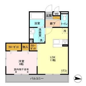 Bricks Lake Town103号室 間取