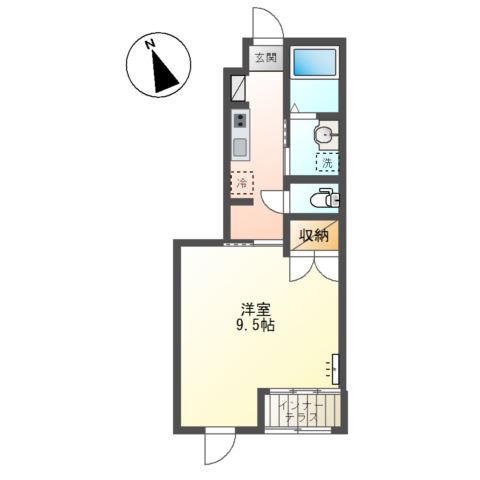 サニーサイド103号室 間取